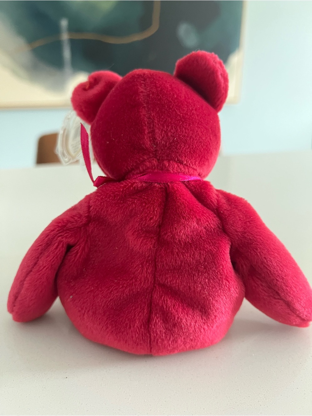 Ty Beanie Baby Plush Bear - “Valentina” - Picture 2 of 5